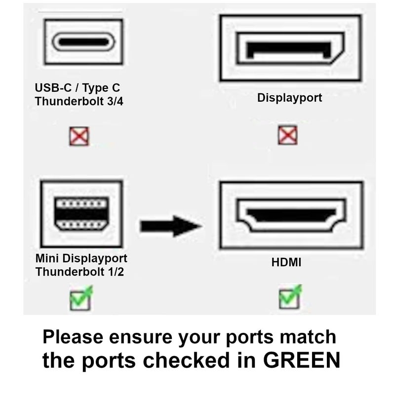 Kyper USKyper-2788 (1 Pack) 4K Mini DisplayPort to HDMI Adapter, 4K@30Hz Mini DP/Thunderbolt 2 to HDMI, Gold-Plated Compatible with MacBook Air/Pro, iMac, Surface Pro, Dell XPS, ThinkPad - Image 2